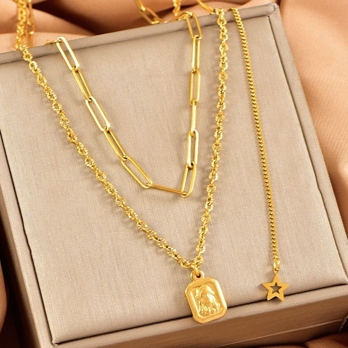 Колье из стали CJL34042 Колье из стали CJL34042