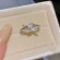 Серебряное кольцо с открытым верхом CJZ37375