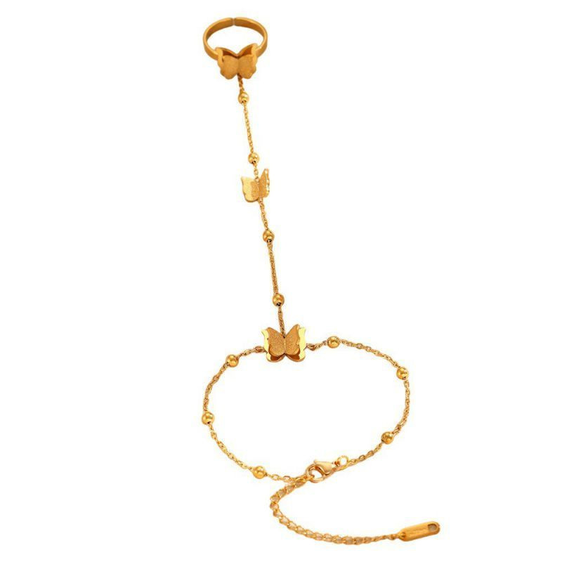 Браслет слейв летящие бабочки в золоте Браслет слейв летящие бабочки в золоте