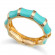 Браслет жесткий с цветной эмалью и золотистыми гранями CJM71235