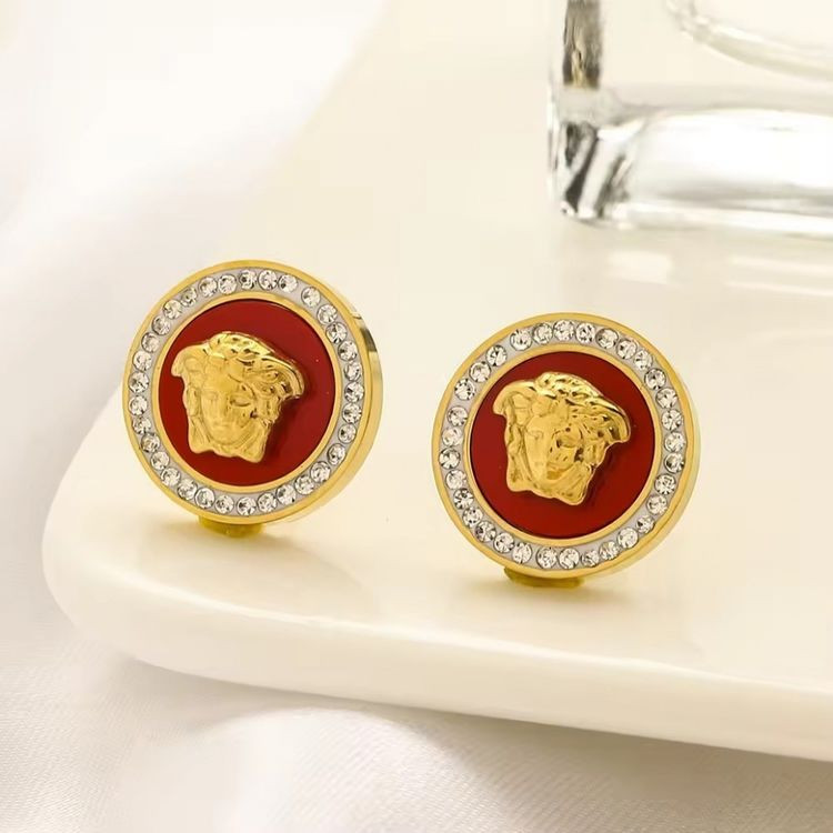 Серьги медицинская сталь с напылением золотом J11276CJJ Серьги медицинская сталь с напылением золотом J11276CJJ