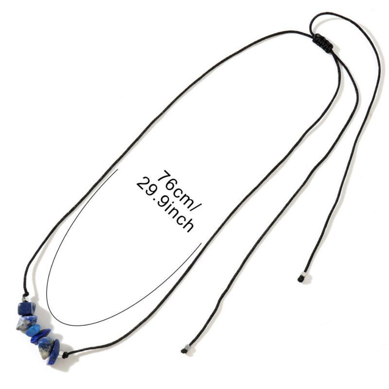 Длинная бирюзовая цепочка в этническом стиле CJH64435