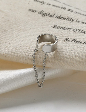 Широкий кафф с цепочкой L12193