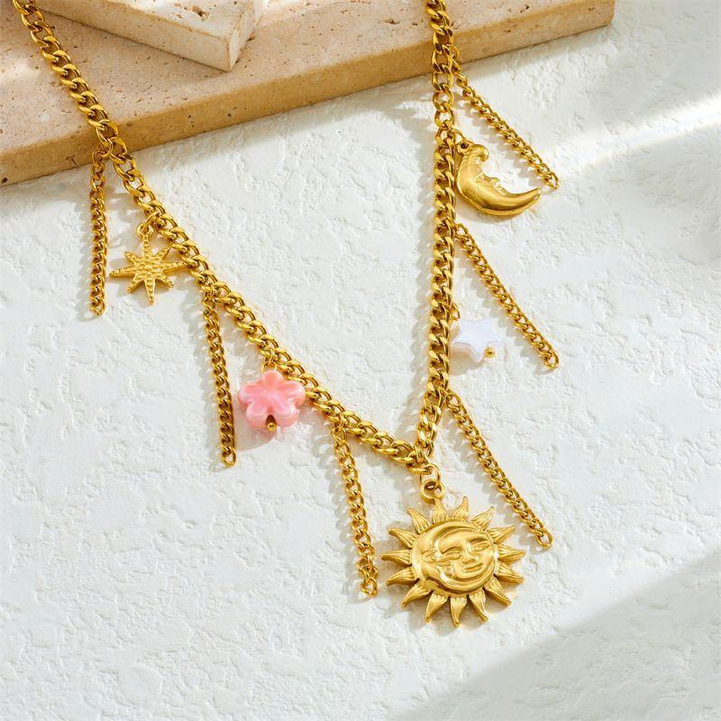 Колье из стали CJP55834