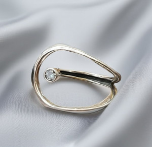 Кольцо открытое медь с напылением платины 1J11929CJJ Кольцо открытое медь с напылением платины 1J11929CJJ