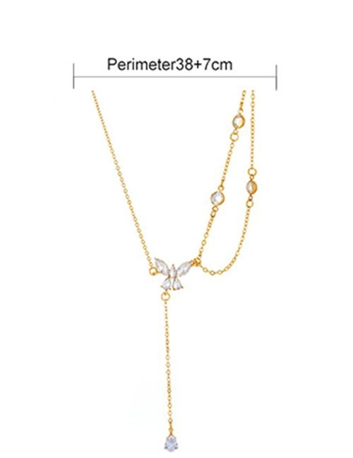 Колье-галстук со звездной подвеской и жемчужиной Z00154