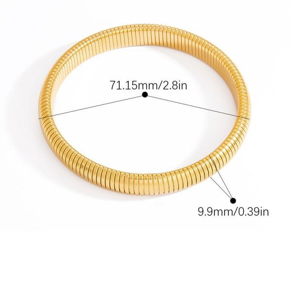 Браслет жесткий сетчатый в серебристом исполнении CJL45264