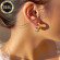 Стальные серьги из стали с кругом CJZ47790