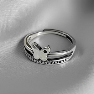 Кольцо разомкнутое с бабочкой в ажурном стиле 1J11931CJJ Кольцо разомкнутое с бабочкой в ажурном стиле 1J11931CJJ