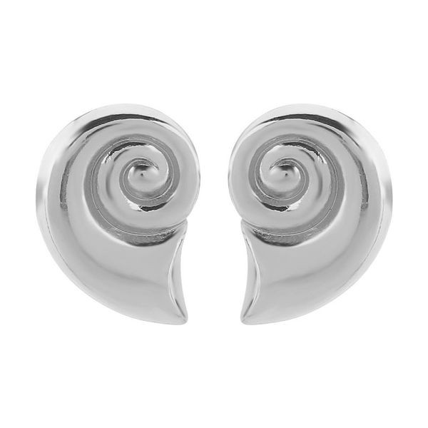 Стильные пусеты Спиралевидные ракушки CJL32272