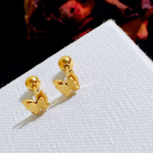 Объемные серьги-пусеты Бабочки CJC98399