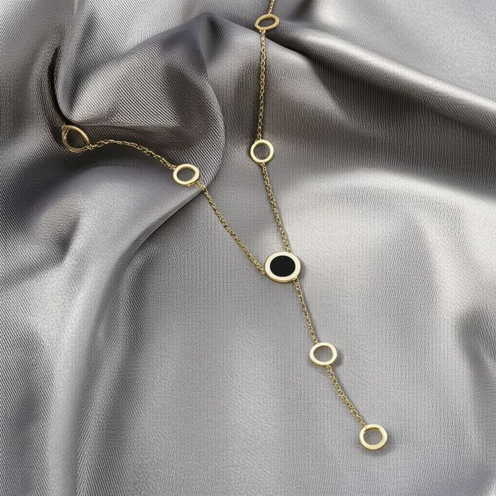 Колье медицинская сталь с напылением золотом J10636CJJ Колье медицинская сталь с напылением золотом J10636CJJ