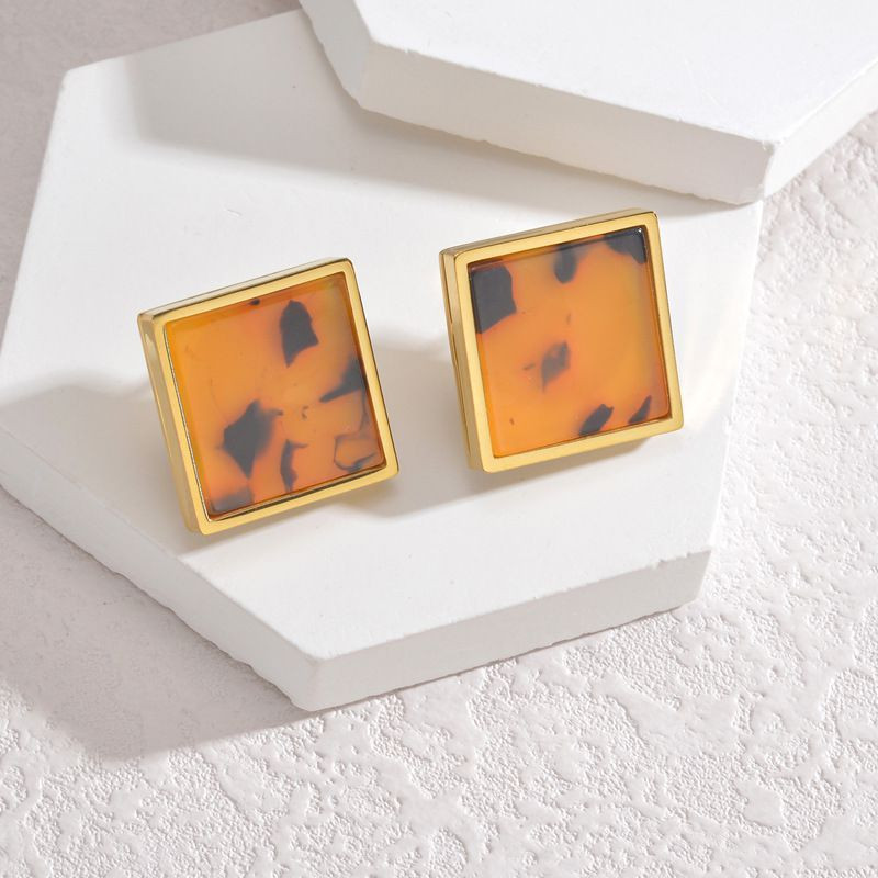 Серьги-пусеты Геометрия «Черепаховый панцирь» CJN72492