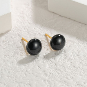 Серьги-пусеты Полусферы CJJ26299 Серьги-пусеты Полусферы CJJ26299