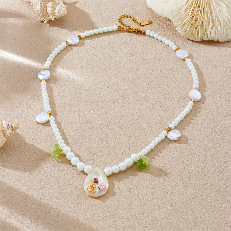 Колье из стали CJP55838