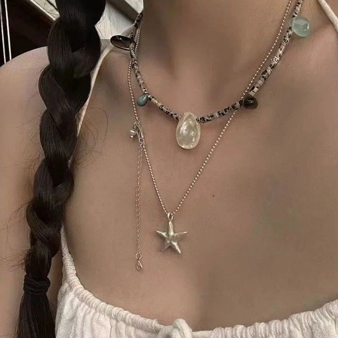 Цепочка с крупной подвеской в форме морской звезды 1J11933CJJ