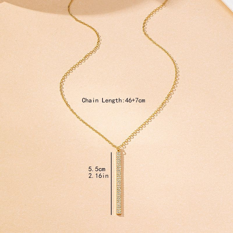 Лаконичная цепочка с вертикальной подвеской-планкой CJP78805