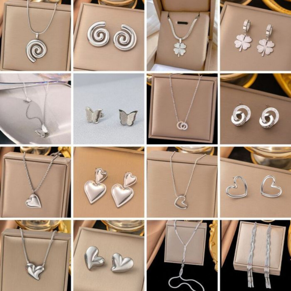 Серьги сталь CJH32199 Серьги сталь CJH32199