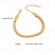 Браслет цепочка плоского плетения в золотом исполнении CJL84070