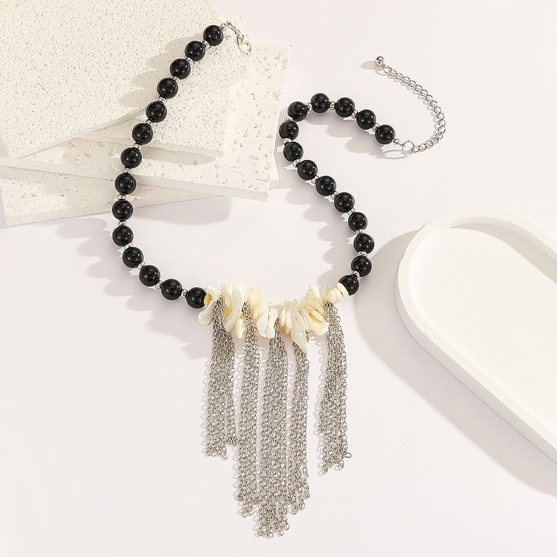 Колье ювелирный сплав жемчуг 1J12220CJJ Колье ювелирный сплав жемчуг 1J12220CJJ