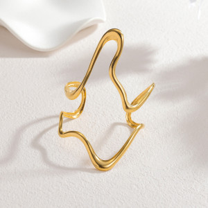 Браслет жесткий волнообразный тонкий CJR66395