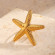 Крупное кольцо в форме морской звезды с фактурой CJN27807