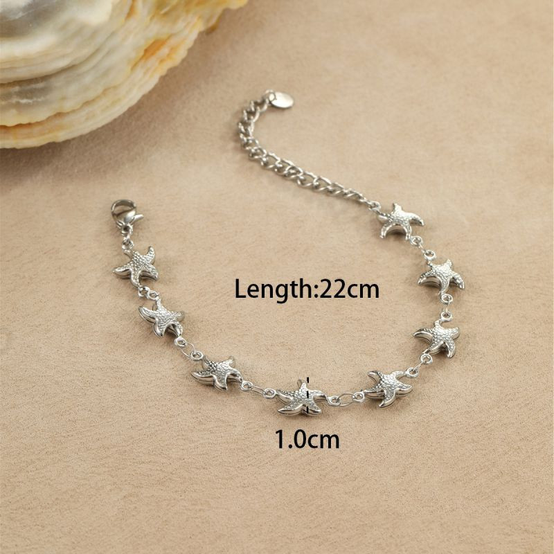 Браслет с множеством подвесок в форме сердец CJN90028