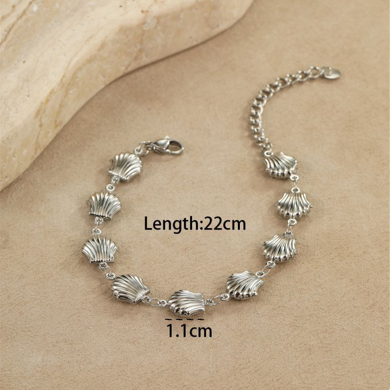 Браслет с множеством подвесок в форме сердец CJN90028