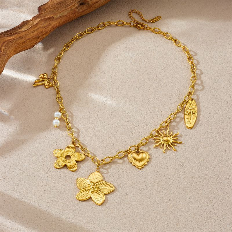 Колье из стали CJP55839