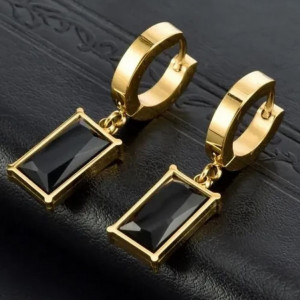 Серьги Висячие Прямоугольники черные 1J10003(CJJ) Серьги Висячие Прямоугольники черные 1J10003(CJJ)