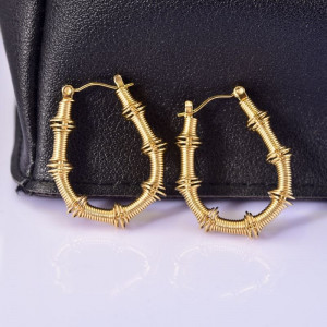 Серьги сталь CJD01929 Серьги сталь CJD01929