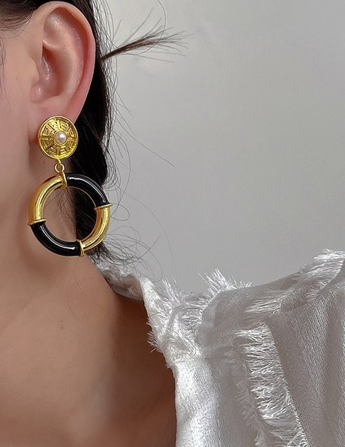 Массивные серьги-подвески «Ар-деко» Z51236 Массивные серьги-подвески «Ар-деко» Z51236