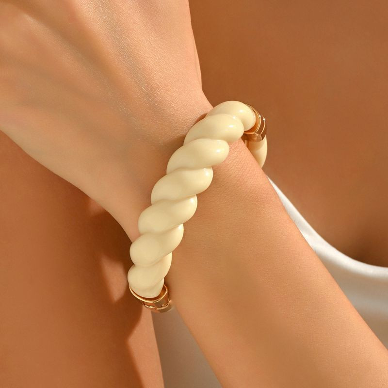 Браслет жесткий трубчатый с вставкой CJR81403