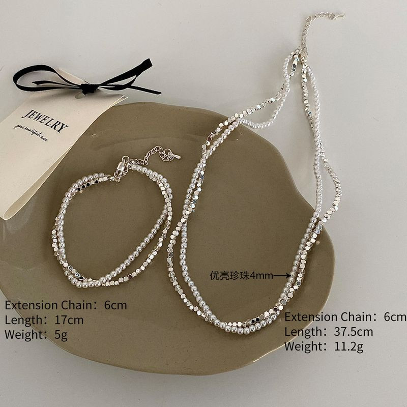 Колье ювелирный сплав с бисером 1J11935CJJ