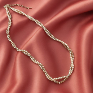 Многослойные бусы из витого бисера 1J11935CJJ