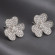 Серьги медь напыление платиной с фианитами 1J12081CJJ Серьги медь напыление платиной с фианитами 1J12081CJJ