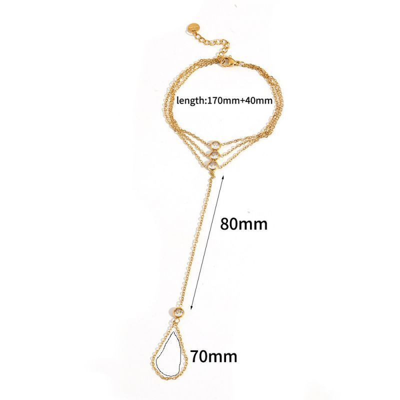 Браслет слейв лаконичная классика в золотом цвете