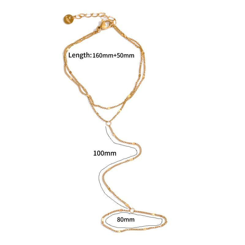 Браслет слейв лаконичная классика в золотом цвете