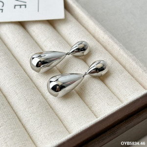 Серьги-гвоздики капли зеркальные J10704CJJ