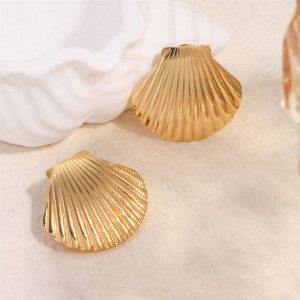 Серьги-пусеты Ракушки гребешки CJM18023 Серьги-пусеты Ракушки гребешки CJM18023