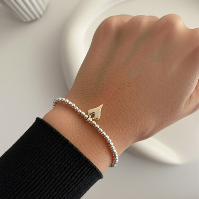 Браслет ювелирный сплав сердце 1J11894CJJ Браслет ювелирный сплав сердце 1J11894CJJ