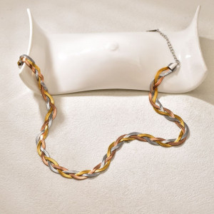 Золотистая цепь с крупными овальными звеньями CJQ29257 Золотистая цепь с крупными овальными звеньями CJQ29257