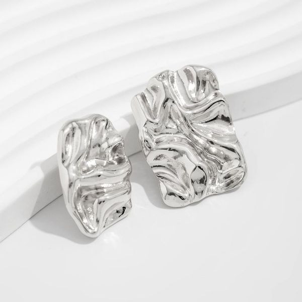 Стильные пусеты Фактурные прямоугольники CJL50322