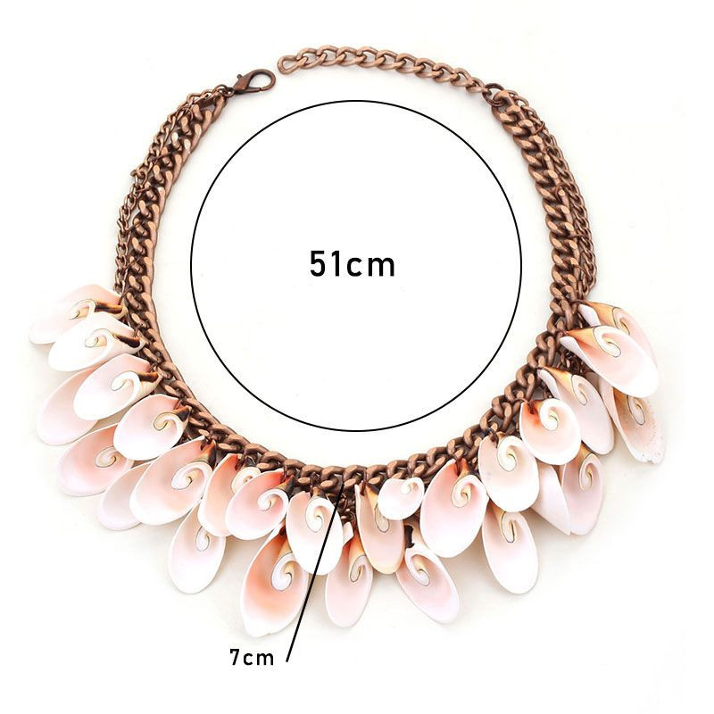 Колье-воротник из множества мелких перламутровых лепестков CJP62812 Колье-воротник из множества мелких перламутровых лепестков CJP62812