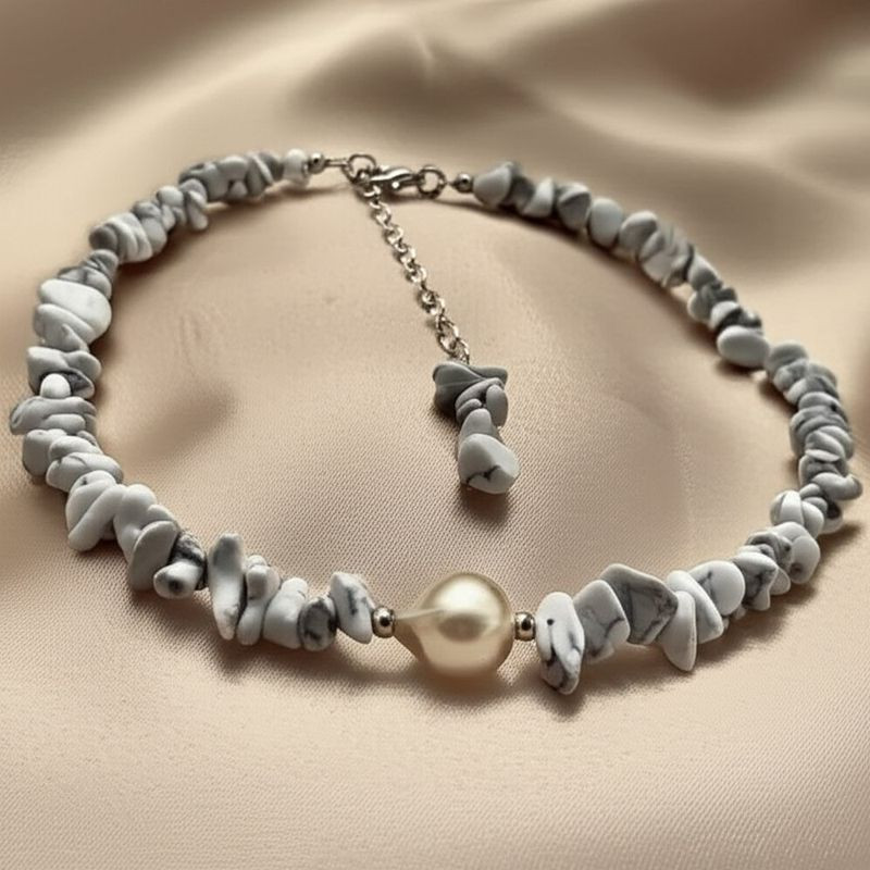 Колье натуральный камень 1J11937CJJ