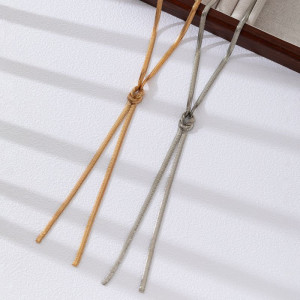 Золотистое Колье-галстук с лаконичными наконечниками CJR56686 Золотистое Колье-галстук с лаконичными наконечниками CJR56686