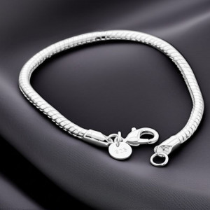 Браслет-змея плотного круглого сечения 1J11896CJJ