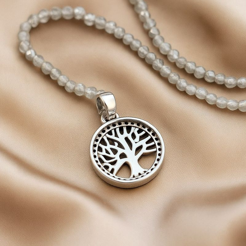 Бусы из бисера «Древо жизни» в ажурном круге J10733CJJ