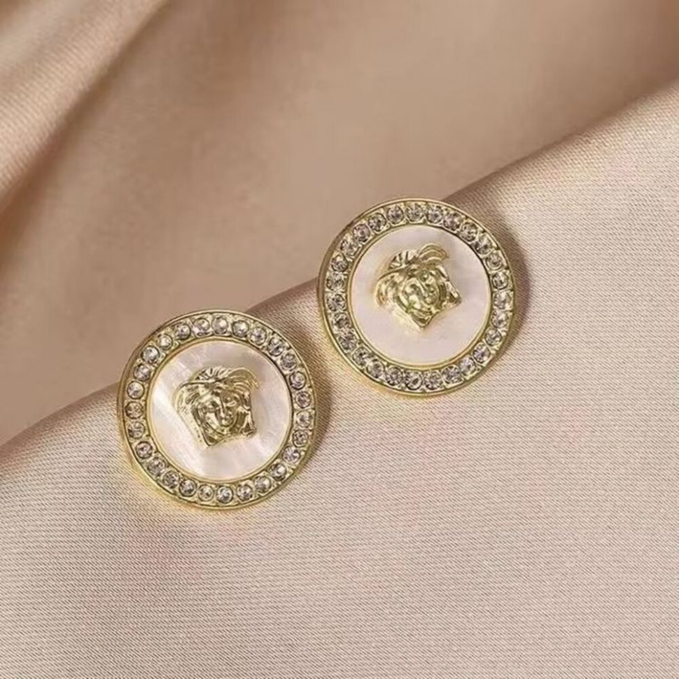 Серьги медицинская сталь с напылением золотом J10869CJJ Серьги медицинская сталь с напылением золотом J10869CJJ