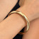 Золотой широкий браслет с зеркальной полировкой CJZ24904 Золотой широкий браслет с зеркальной полировкой CJZ24904